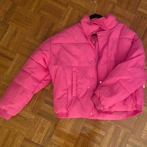 New with tags! Free People pink puffer